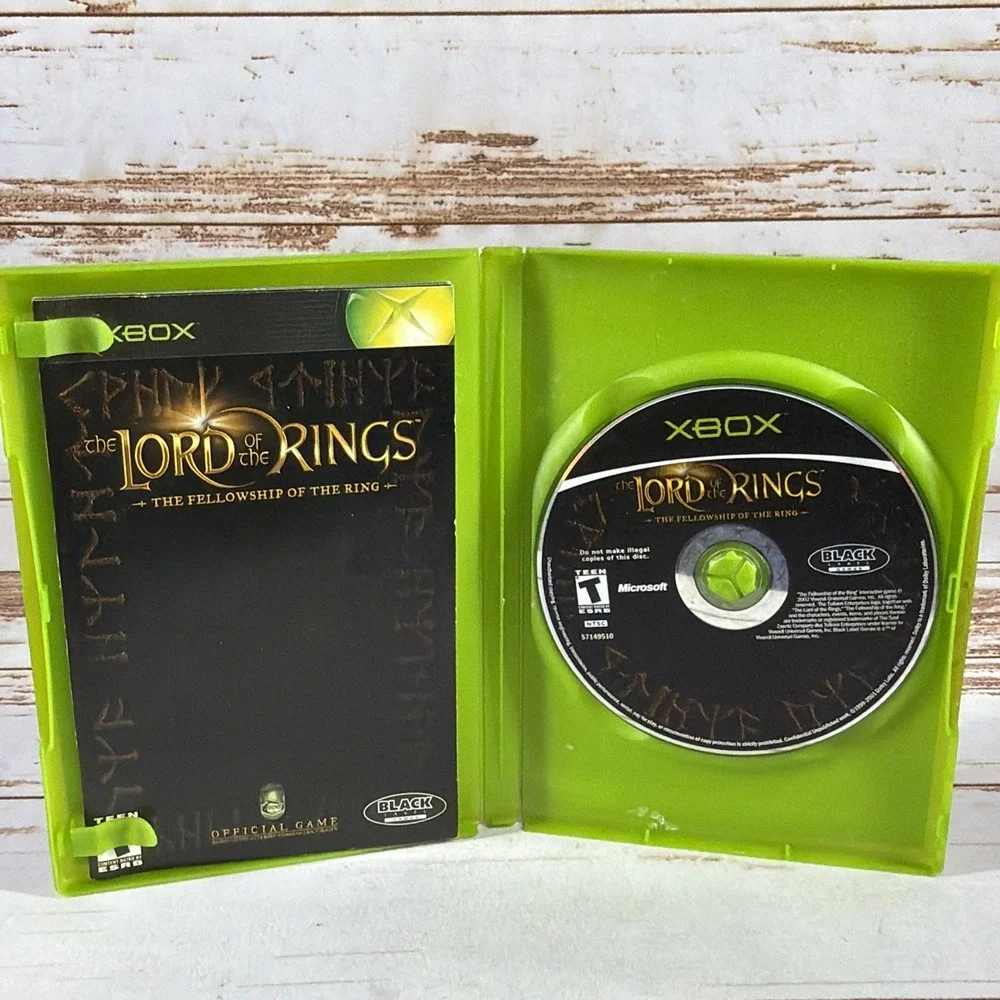 Lord of the Rings The Fellowship of the Ring Xbox CIB with Manual – Used